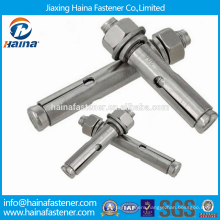 China Supplier In stock Stainless steel fastener manufacturer Three Chip Expansion Anchor Pipe